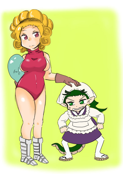 むちむちお姉さんとドラゴン割烹着娘 お紅茶が丘 さんのイラスト ニコニコ静画 イラスト