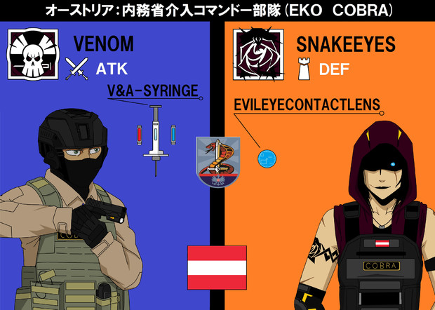 R6s オリジナルオペレーター オーストリア Zero さんのイラスト ニコニコ静画 イラスト