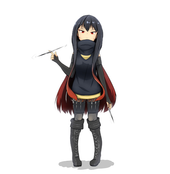 ハサミを投げ武器にして戦う子 伊朶てるふ さんのイラスト ニコニコ静画 イラスト