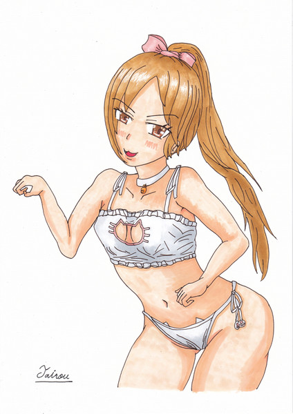 猫ランジェリー 白 大狼 さんのイラスト ニコニコ静画 イラスト
