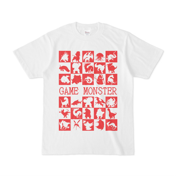 シンプルデザインTシャツ GAME MONSTER(RED)