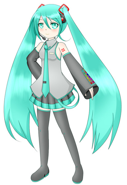 そのうち素材にしようとしている初音ミク素材ベース ペレグリンsmg さんのイラスト ニコニコ静画 イラスト