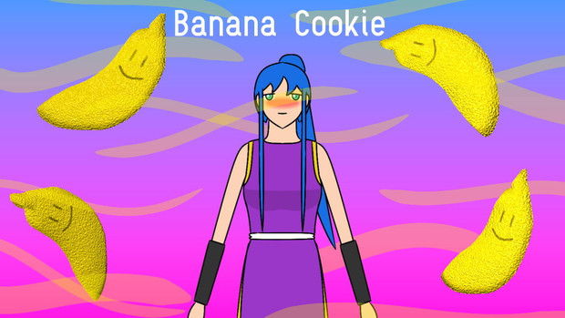 バナナクッキーと少女 A Artbab00 さんのイラスト ニコニコ静画 イラスト
