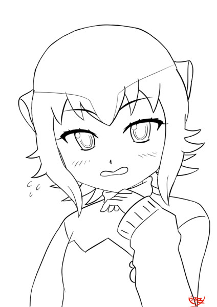 ミーア先生 メガネ無し線画 ドウタヌキ さんのイラスト ニコニコ静画 イラスト