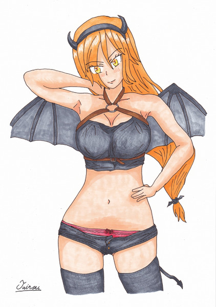 イケメン系女子なサキュバス オリキャラコスプレ 大狼 さんのイラスト ニコニコ静画 イラスト