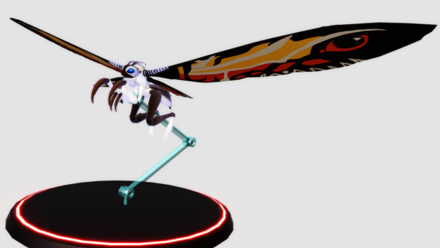 Mothra Kom版 フィギュア風mmdゴジラ大図鑑77 闇の人 さんのイラスト ニコニコ静画 イラスト