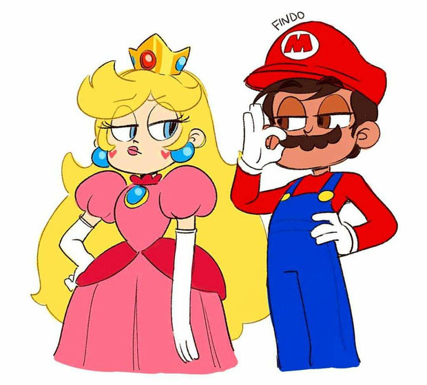 ピーチ姫 ＆ マリオ