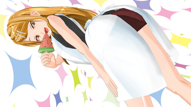 スイカバーを食べるサヤ師 便箋カンパニー さんのイラスト ニコニコ静画 イラスト