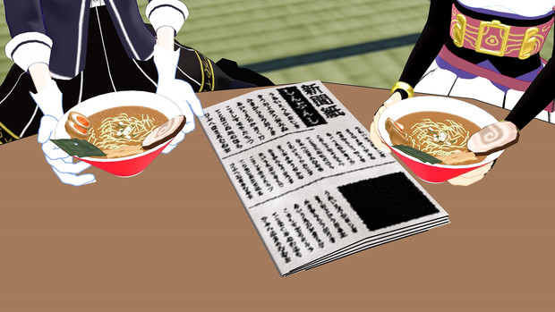 【MMD】ラーメン配布しました【一応モデル配布】