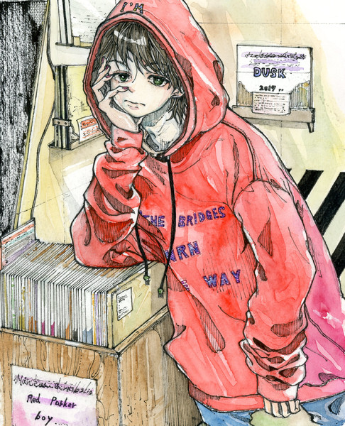 赤パーカーの少年 ゲスト さんのイラスト ニコニコ静画 イラスト