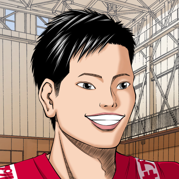 男バレ 西田有志選手 似顔絵描いてみた いざ 鳳頼マン さんのイラスト ニコニコ静画 イラスト