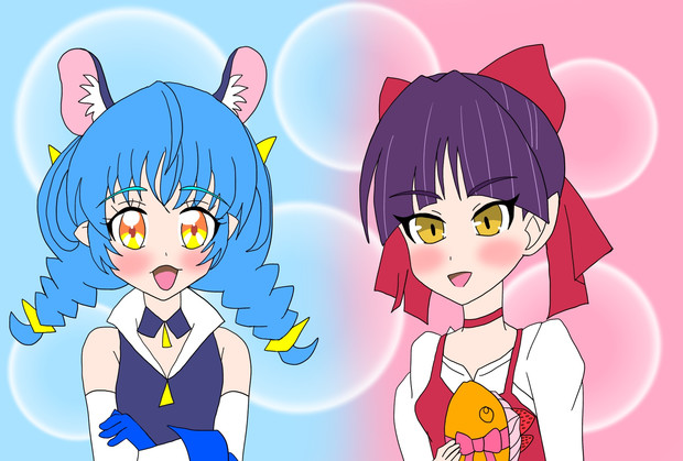 ユニとねこ娘のねこねこコンビ 絵描きの冒険者katosan さんのイラスト ニコニコ静画 イラスト