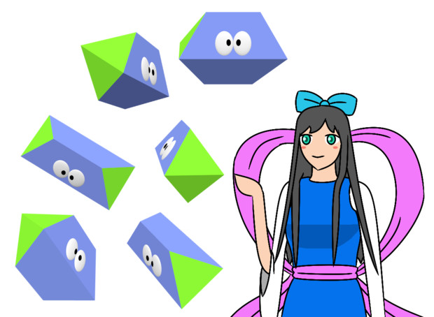 Elongated Octahedronと天女 A Artbab00 さんのイラスト ニコニコ静画 イラスト