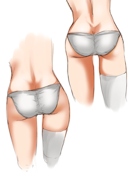 お尻の描き分け たま さんのイラスト ニコニコ静画 イラスト