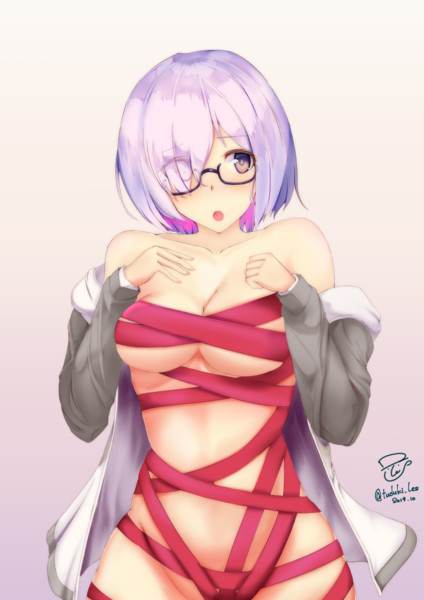 ましゅまろ後輩のリボン巻き 綴岐レス さんのイラスト ニコニコ静画 イラスト