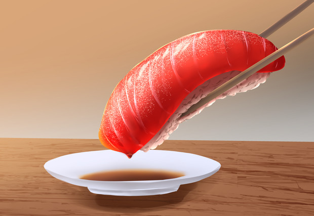 腹減った時のマグロの握り 霧森燈夜 さんのイラスト ニコニコ静画 イラスト