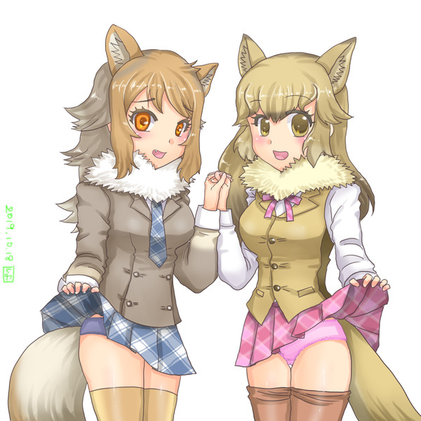 イタリアオオカミちゃんとクルペオギツネちゃん しよ さんのイラスト ニコニコ静画 イラスト