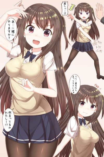変身ポースの練習を見られて恥ずかしがる女の子が可愛い まさma さんのイラスト ニコニコ静画 イラスト