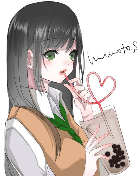 タピオカがストローを通らない Mimoto S 三本 さんのイラスト ニコニコ静画 イラスト