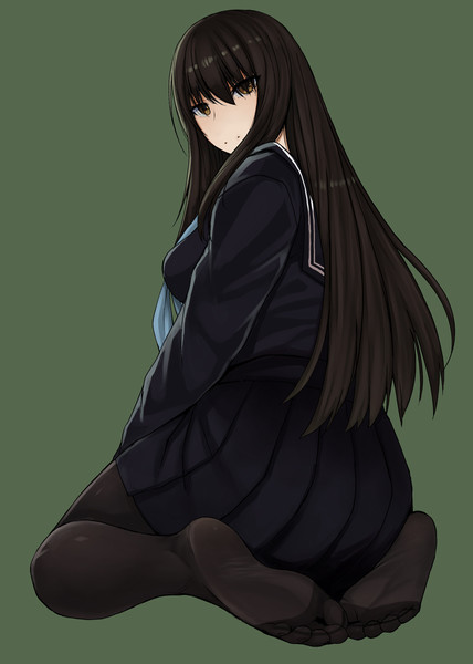 振り向き黒先輩 黒龍眼 こくりう さんのイラスト ニコニコ静画 イラスト