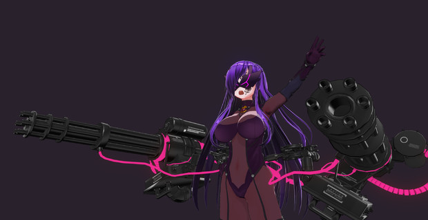 キュアスナイパー専用武器その ダブルスナイパーガトリング 赤文字 さんのイラスト ニコニコ静画 イラスト