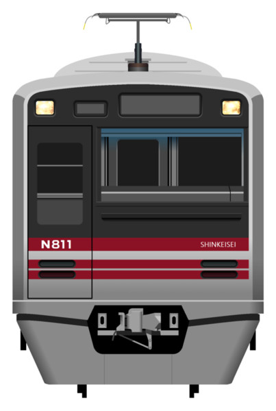 新京成電鉄 N800形 / しんちゃん乙 さんのイラスト - ニコニコ静