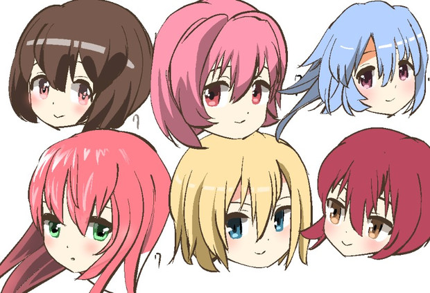 ７分で美少女キャラの顔を描く練習です Sukkiri さんのイラスト ニコニコ静画 イラスト