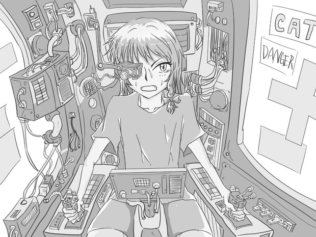 コクピットの中の魔理沙 セリフなし 白熊 さんのイラスト ニコニコ静画 イラスト