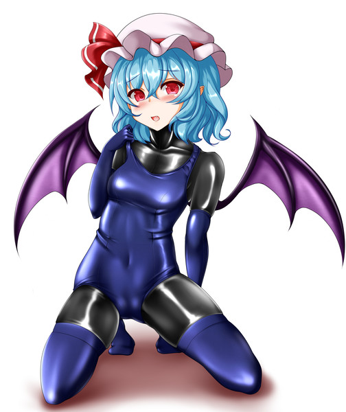 ラバースーツ スク水レミリアお嬢様 ピコヒロシ さんのイラスト ニコニコ静画 イラスト