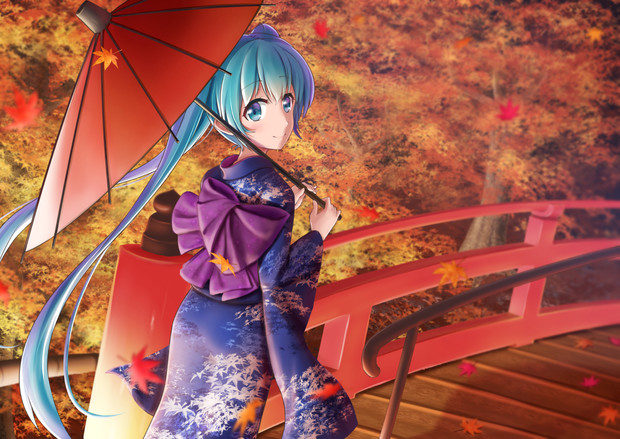 初音ミクｘ秋 リック さんのイラスト ニコニコ静画 イラスト