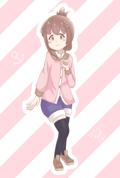 艦これ 私服な電ちゃん うさぎ野 さんのイラスト ニコニコ静画 イラスト
