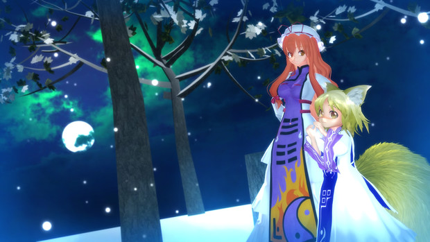 八雲一家 第一回 東方 冬の幻想郷 東方mmd 小鉄 さんのイラスト ニコニコ静画 イラスト