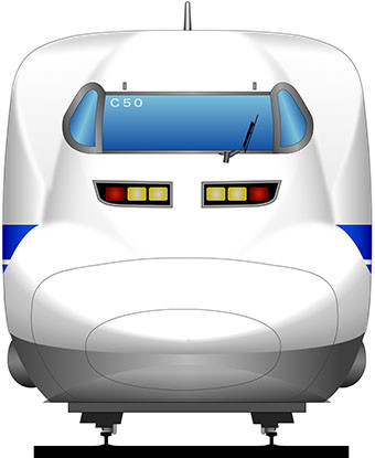 のぞみ N700 新幹線 イラスト