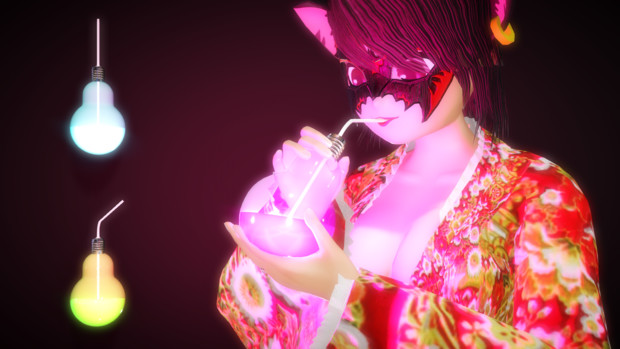 【MMDアクセサリ配布】電球ソーダ（っぽいやつ）