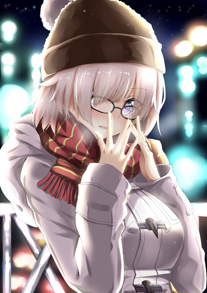 マシュと冬の夜にデートしたい Borumete さんのイラスト ニコニコ静画 イラスト