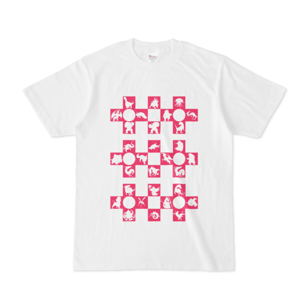 シンプルデザインTシャツ Cr/MONSTER(MAGENTA)
