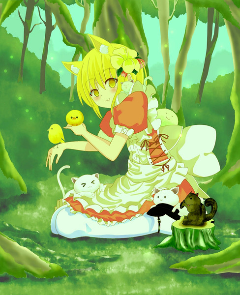 女の子と動物 伏義 さんのイラスト ニコニコ静画 イラスト