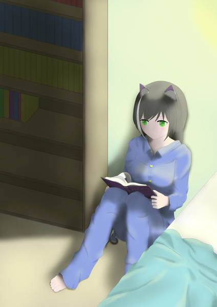 読書するキャルちゃん キリユウ さんのイラスト ニコニコ静画 イラスト