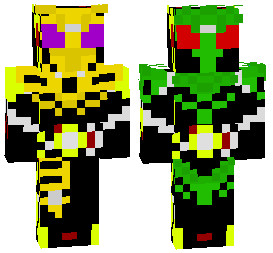 マイクラスキン 仮面ライダーゼロワン ライトニングホーネット ガトリングヘッジホッグ Rist さんのイラスト ニコニコ静画 イラスト