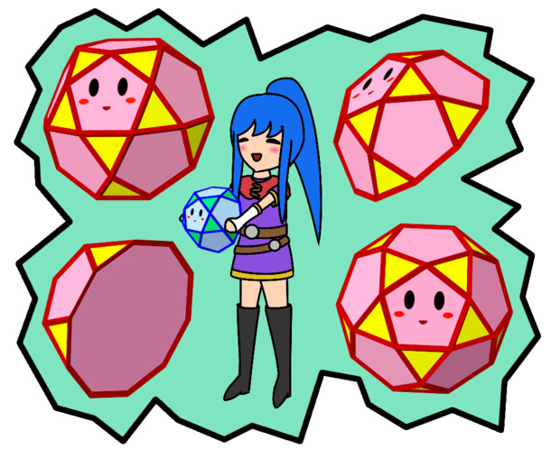 正五角丸塔と少女2 / k45mm さんのイラスト ニコニコ静画 (イラスト)