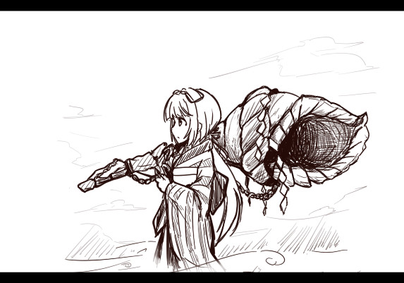 芳乃と法螺貝 バチ さんのイラスト ニコニコ静画 イラスト