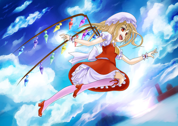 フランドール スカーレットお嬢様 飛ぶ オーチル さんのイラスト ニコニコ静画 イラスト