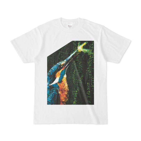 シンプルデザインTシャツ Epic 植物カワセミ