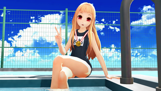 Mmd 平泳ぎレア様2525再生おめでとう 針井 原也 さんのイラスト ニコニコ静画 イラスト