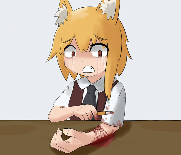 リストカットするリランちゃん らんてい さんのイラスト ニコニコ静画 イラスト