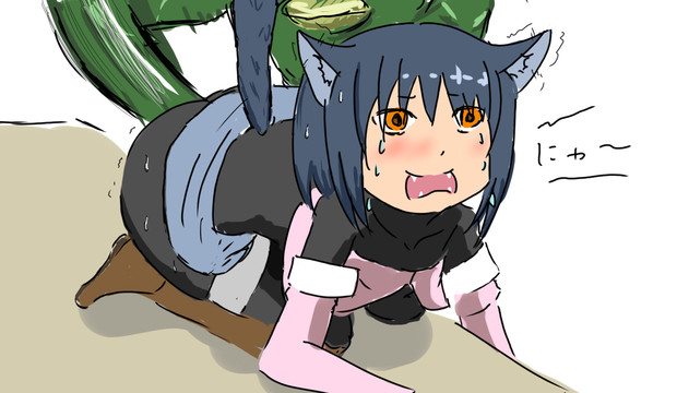 猫ストpart.2　サムネ：尻子玉を抜かれるこも