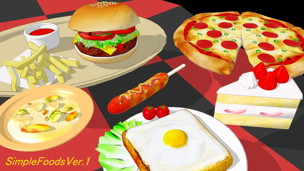 05 10更新 配布 食べ物モデル Mmd Ichi さんのイラスト ニコニコ静画 イラスト