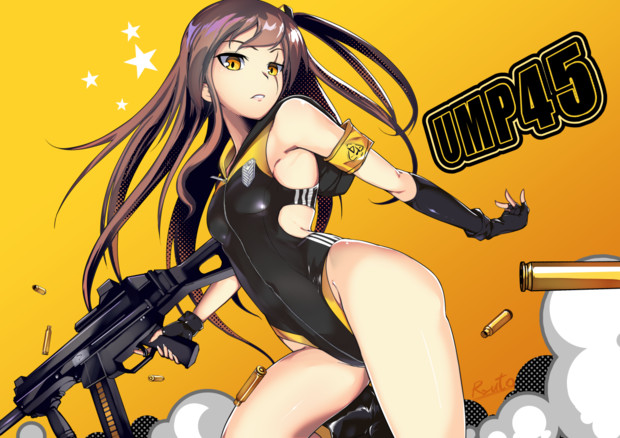 Ump45 スイムウェア風 アレンジ ドルフロ 龍トウ さんのイラスト ニコニコ静画 イラスト