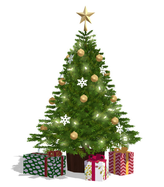 モデル配布 クリスマスツリー ピコリ さんのイラスト ニコニコ静画 イラスト