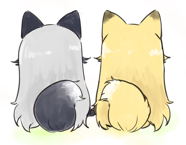 ギンギツネちゃんとキタキツネちゃん いぽ さんのイラスト ニコニコ静画 イラスト